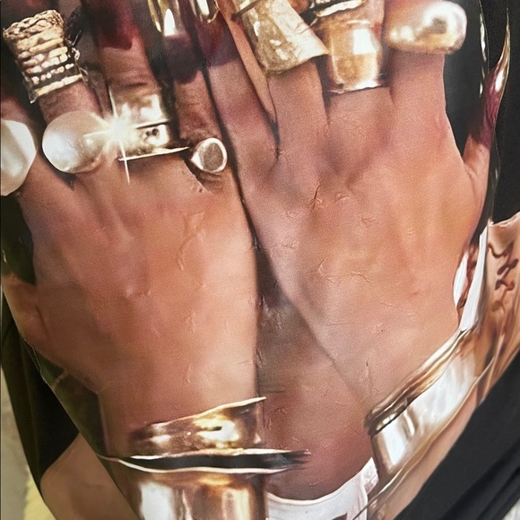 Polyester tank top Black Graphic Sleeveless Top for men warm once and washed - Picture 7 of 8